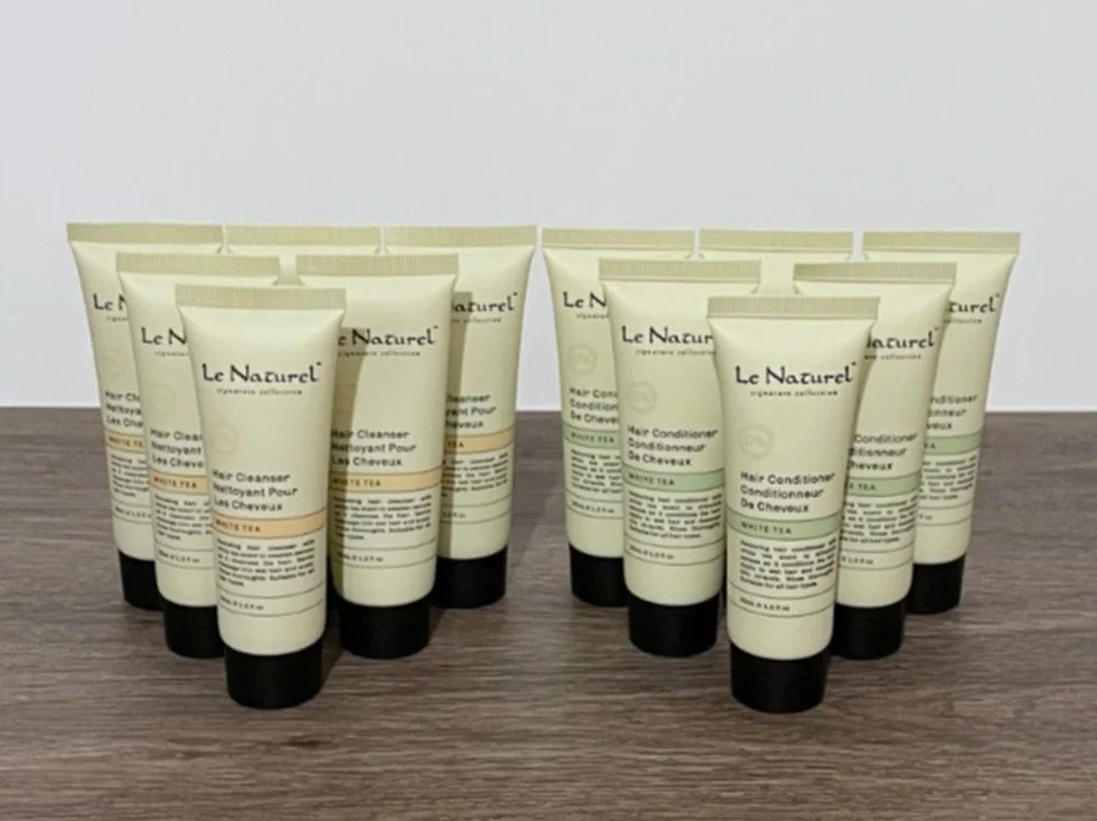 Le Naturel White Tea Hair Cleanser & Conditioner 1 oz - 12 Pieces